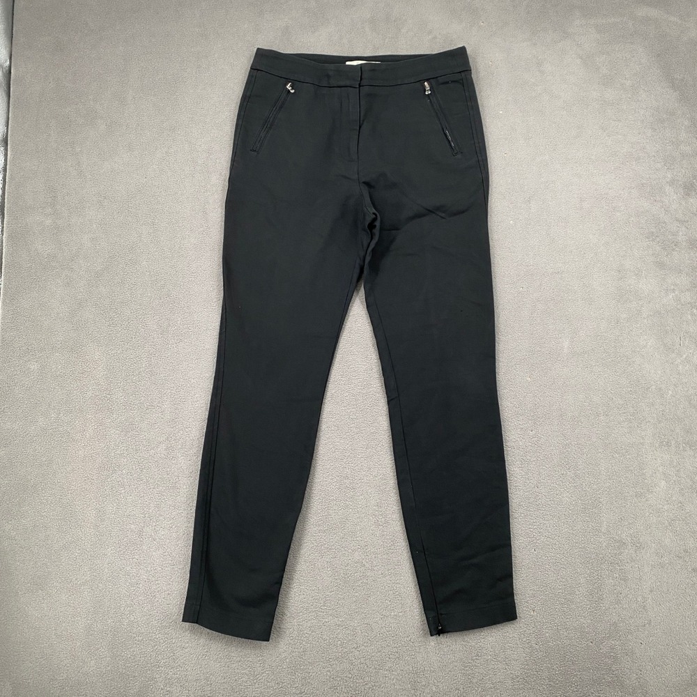 Abercrombie & Fitch Womens Black Slim Ankle Pants Zipper Pockets Size 2